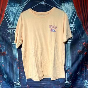 Rvca The Balance Of Opposites By PM Tenore T-Shirt Men's L Beige Graphic Comfort